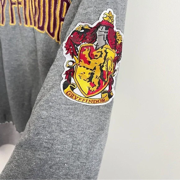 Harry Potter Gryffindor Sweatshirt Universal Studios Park Exclusive Gray Size S - Picture 4 of 11